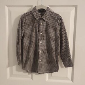 Kid button up plaid shirt